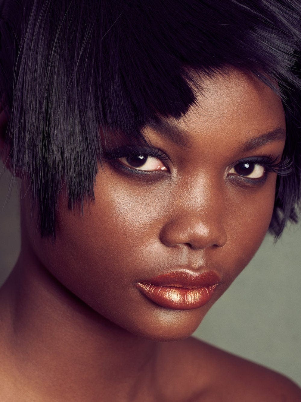 Emblazoned - beauty editorial Image for Ellements magazine photographed by London beauty photorapher John Sansom