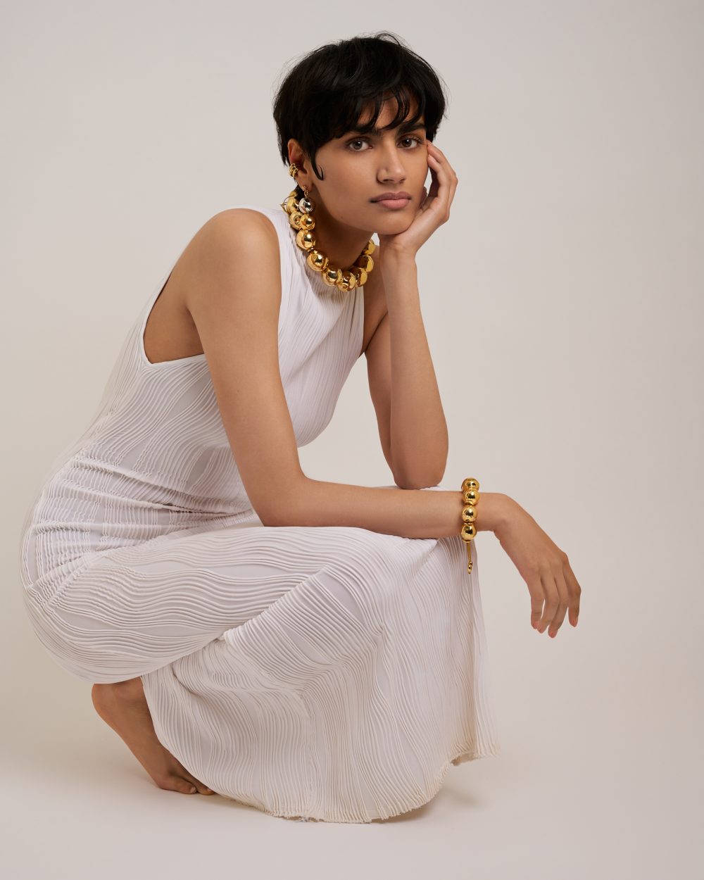 A Touch of Gold - Grazia Pakistan - by John Sansom Beauty Photographer in London