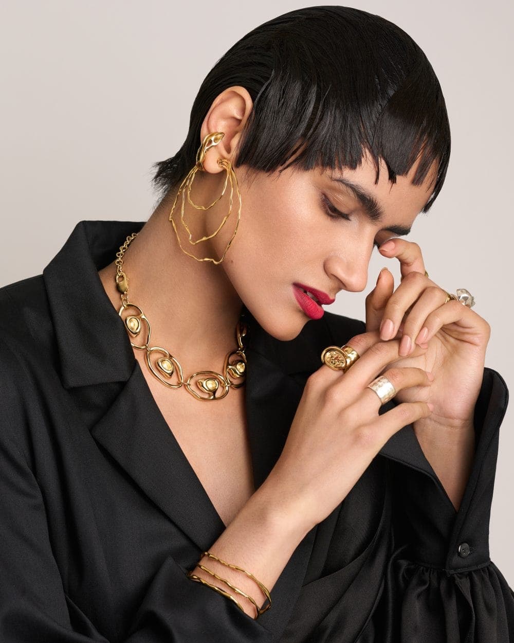 A Touch of Gold - Grazia Pakistan - by John Sansom Beauty Photographer in London