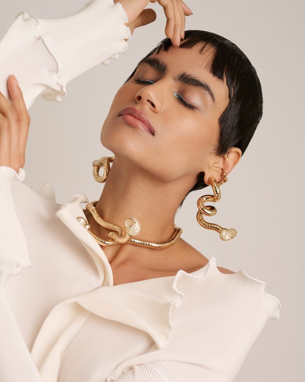 A Touch of Gold - Grazia Pakistan - by John Sansom Beauty Photographer in London