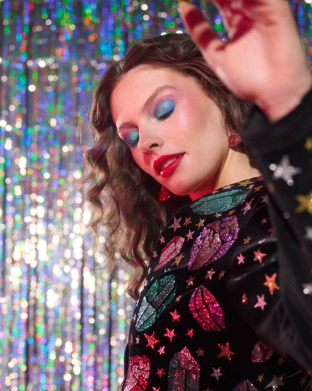 Sallyanne Clarke for ELLE Croatia in Disco Dreamer, a super fun editorial story for party season by fashion photographer John Sansom