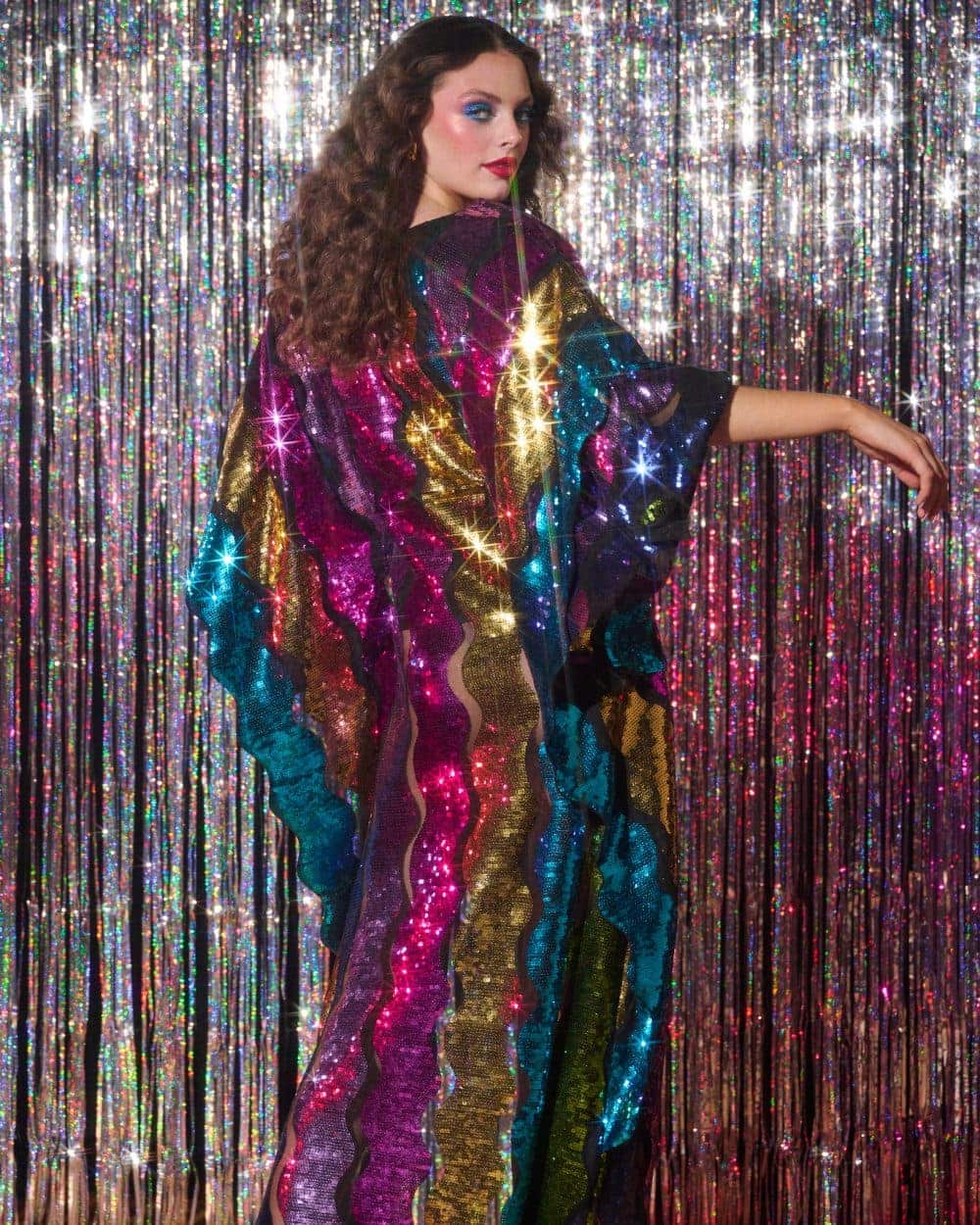 Sallyanne Clarke for ELLE Croatia in Disco Dreamer, a super fun editorial story for party season by fashion photographer John Sansom