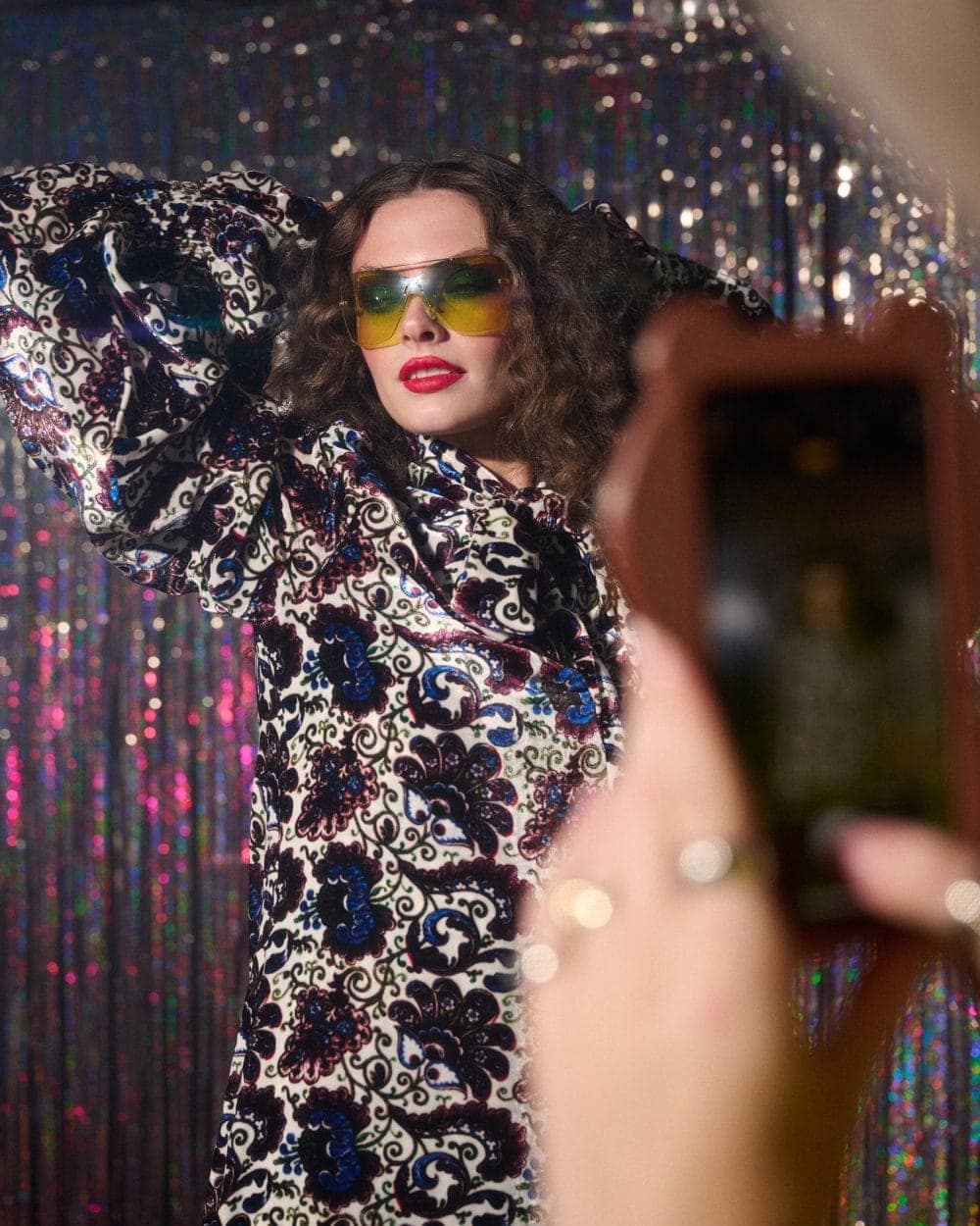 Sallyanne Clarke for ELLE Croatia in Disco Dreamer, a super fun editorial story for party season by fashion photographer John Sansom