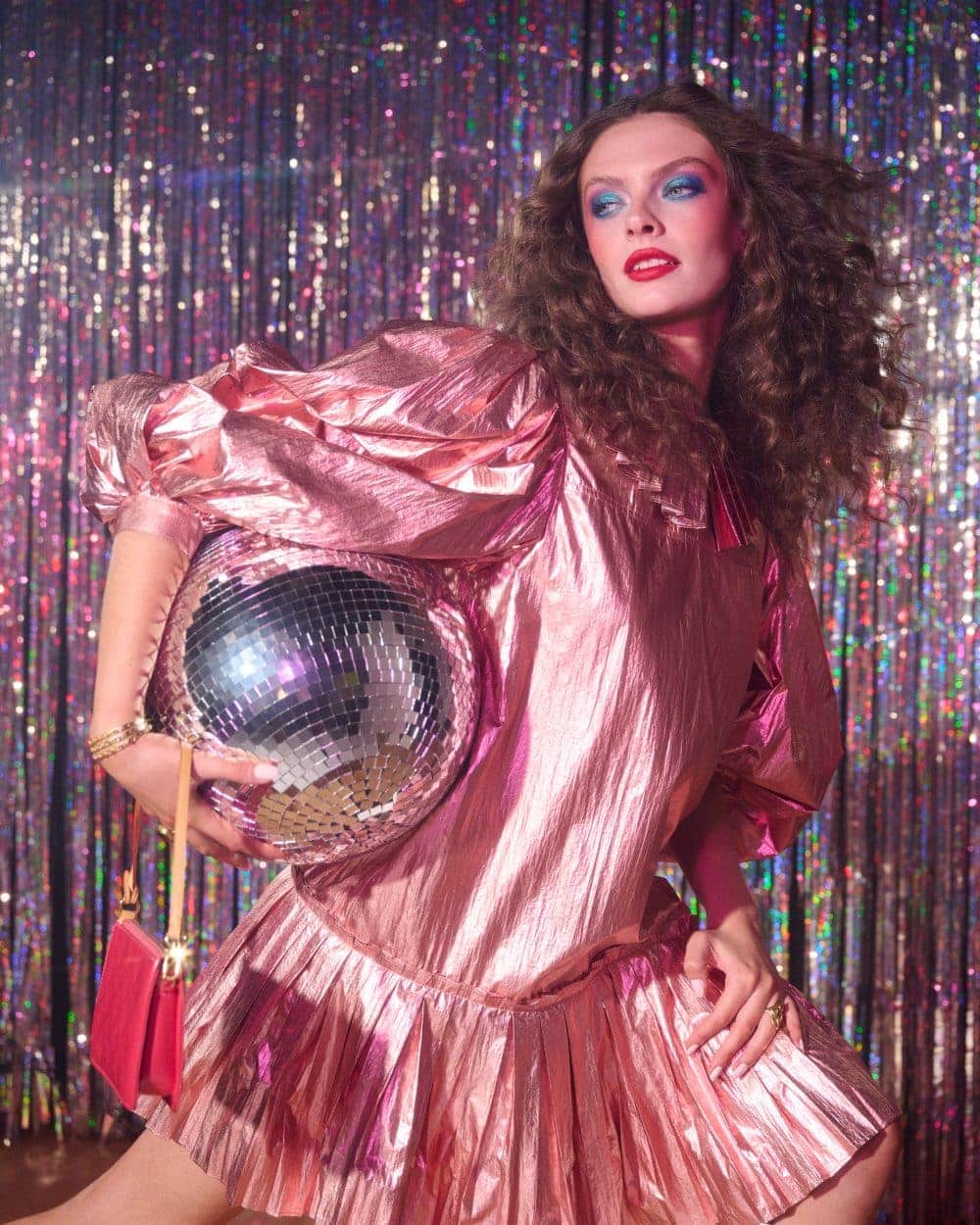 Sallyanne Clarke for ELLE Croatia in Disco Dreamer, a super fun editorial story for party season by fashion photographer John Sansom
