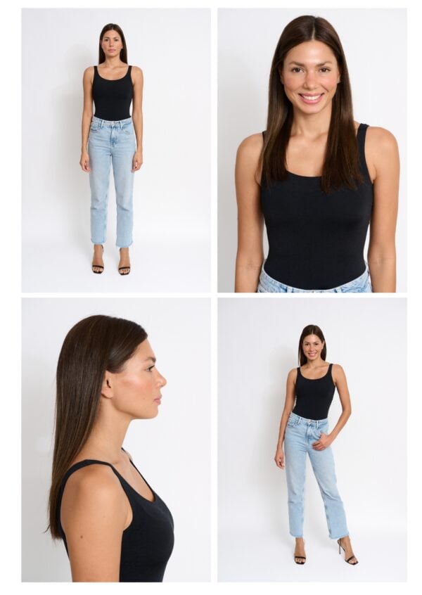 Model Polaroids examples 4 photos full length headshot three quarter and profile