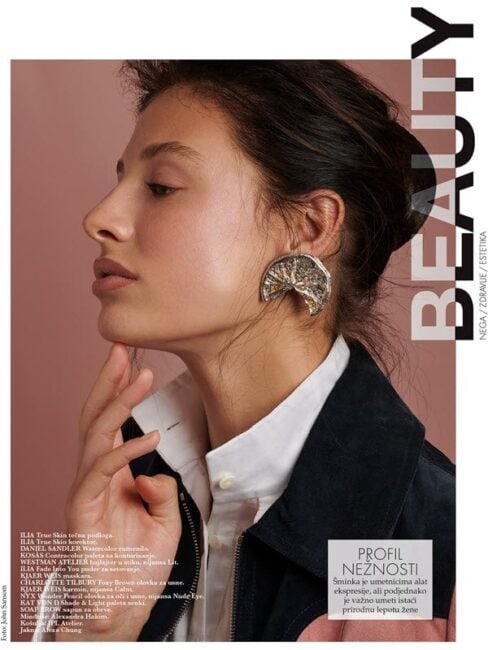 ELLE Serbia Oct 2020 Beauty Editorial by photographer John Sansom