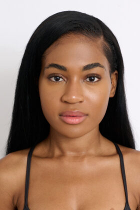 Fashion model polaroids studio example