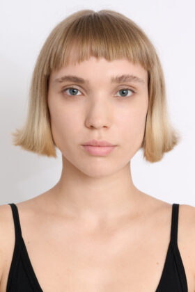 Fashion model polaroids studio example